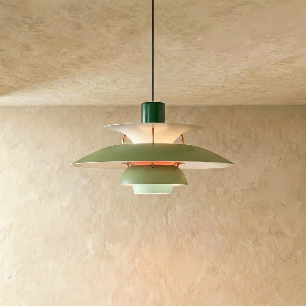 Aurora Layered Pendant Light For Soft Glare Free Ambient Illumination