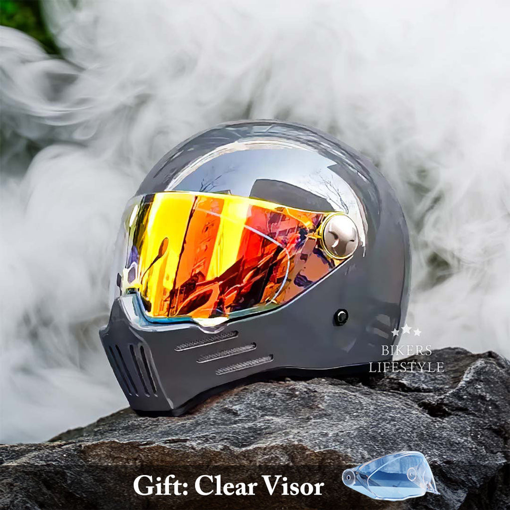 Bikerslifestyle For Riders Full Face Helmet DOT ECE Certified | Fioriscas