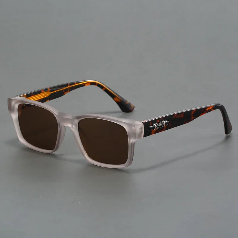 Ochelari de soare pătrați pentru bărbați, cu protecție UV400, design elegant, pentru confort întreaga zi | Fioriscas