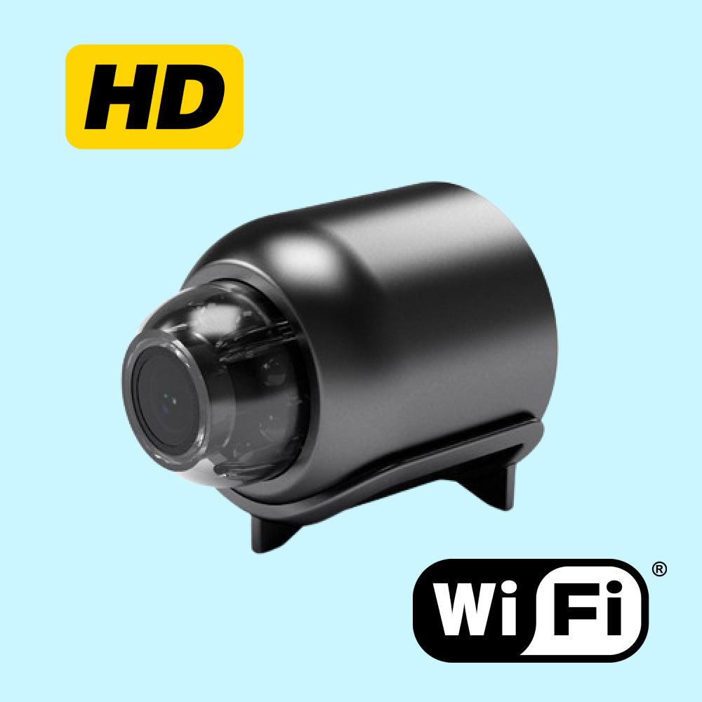 Mini caméra de sécurité Wi-Fi, 1080p étanche avec vision nocturne, angle de vue de 160°