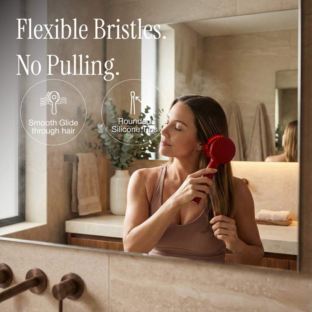 Scalp Massage Tool For Daily Hair Routine With Waterproof 630nm Red LED