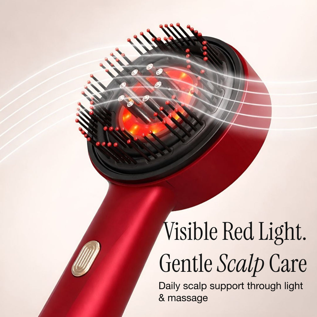 Scalp Massage Tool For Daily Hair Routine With Waterproof 630nm Red LED
