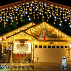LumaWeave Warm White Outdoor LED Curtain String Lights