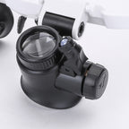 ClariVue-LED-Vergrößerungsbrille mit 8-facher bis 23-facher Vergrößerung und Helligkeitsregelung