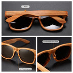 Bamboo Frame Sunglasses, Verdaro Polarized UV400 Protection