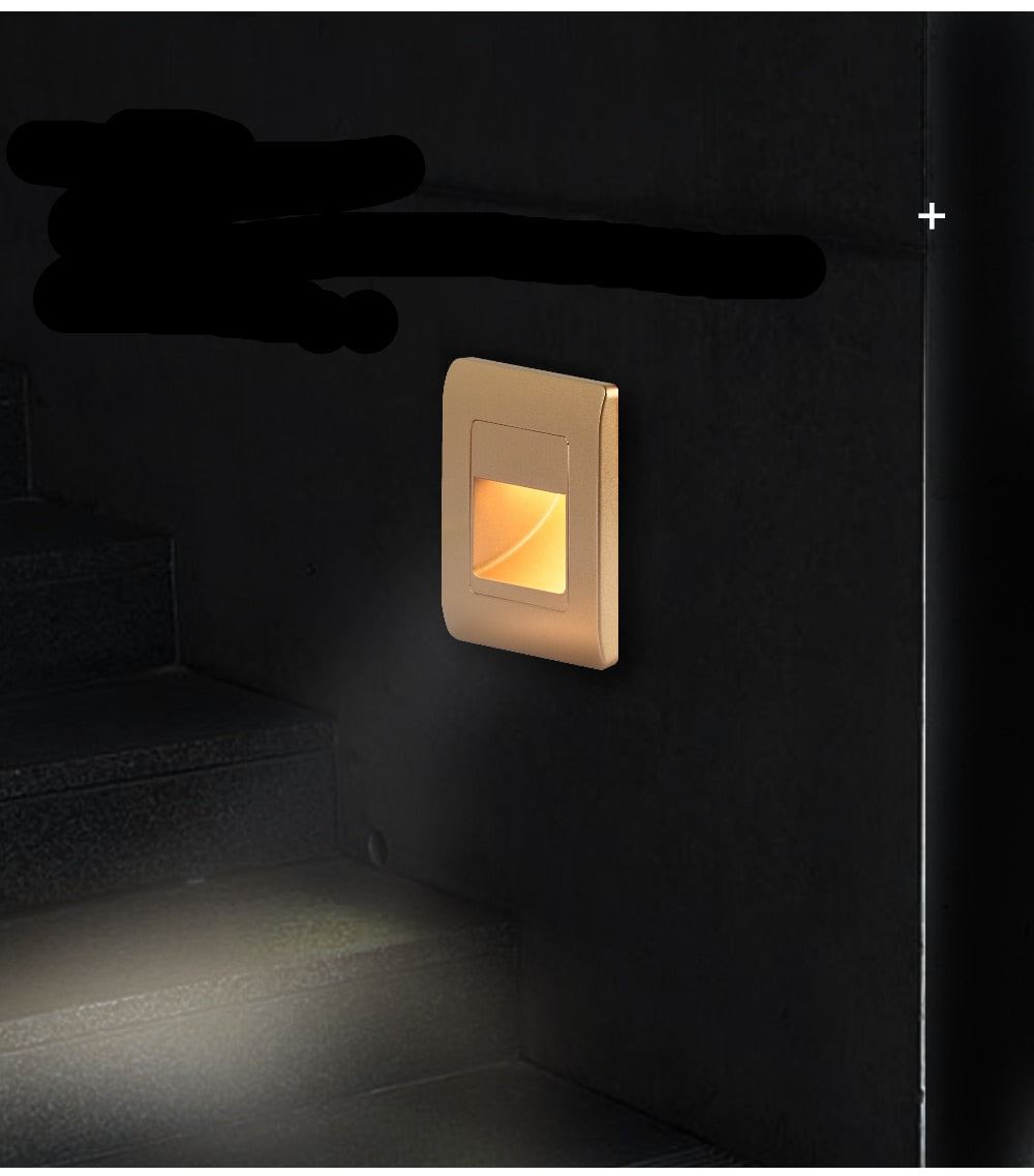 Zapustené schodové světlo, LumaNex LED s pohybovým senzorem, čtyři provedení