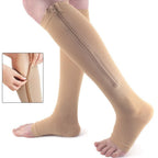 Calze compressive con zip per compressione confortevole e facile utilizzo - Fioriscas