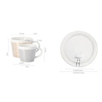 Creative dynamic SLR cup Leopard anamorphic zebra cup Luycho coffee tea cup set with coaster 90ml-225ml
