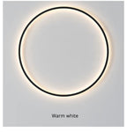 Round LED Wall Light, NovaHalo LumaNova, Black Minimalist Design