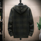 Wool Hooded Plaid Jacket For Winter, GlacierPeak Full-Zip