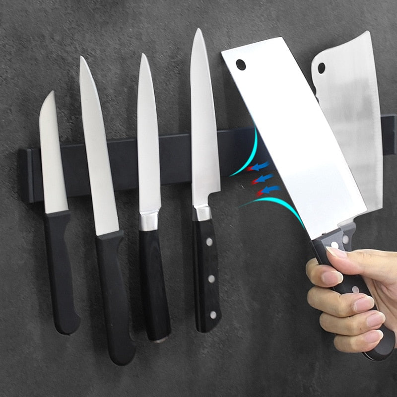 Magnetický nástěnný držák nožů ZenithForge s tělem z nerezové oceli