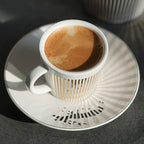 Creative dynamic SLR cup Leopard anamorphic zebra cup Luycho coffee tea cup set with coaster 90ml-225ml