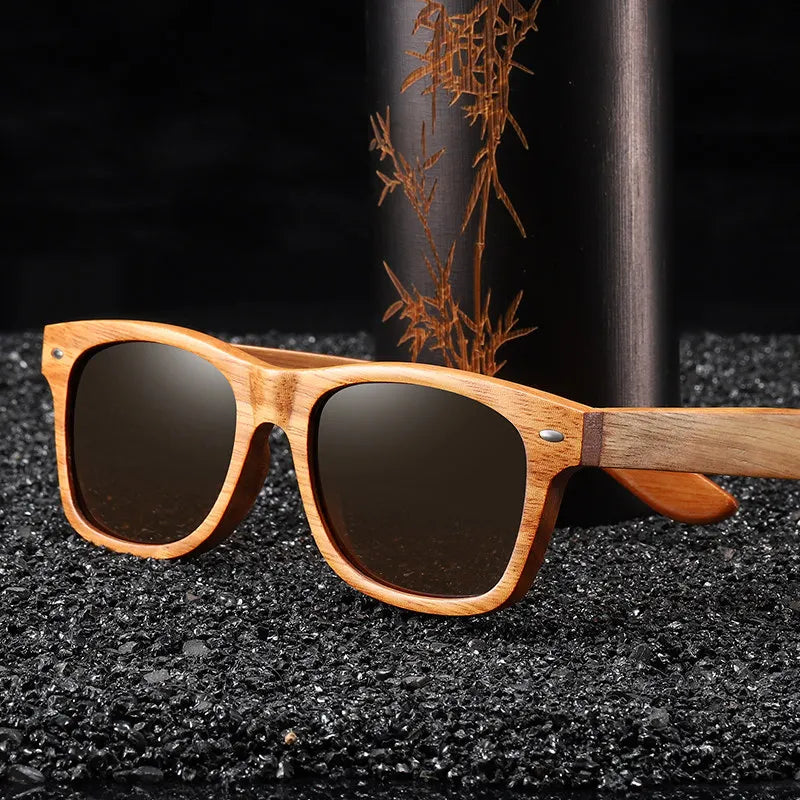 Bamboo Frame Sunglasses, Verdaro Polarized UV400 Protection