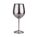 Wine Glasses in Mirror-Polished Stainless Steel, Shatterproof Set