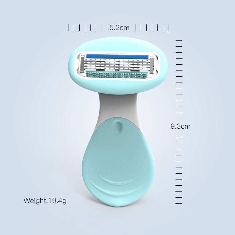 4-blade compact razor with storage box | Smooth skin on the go & at home - Fioriscas