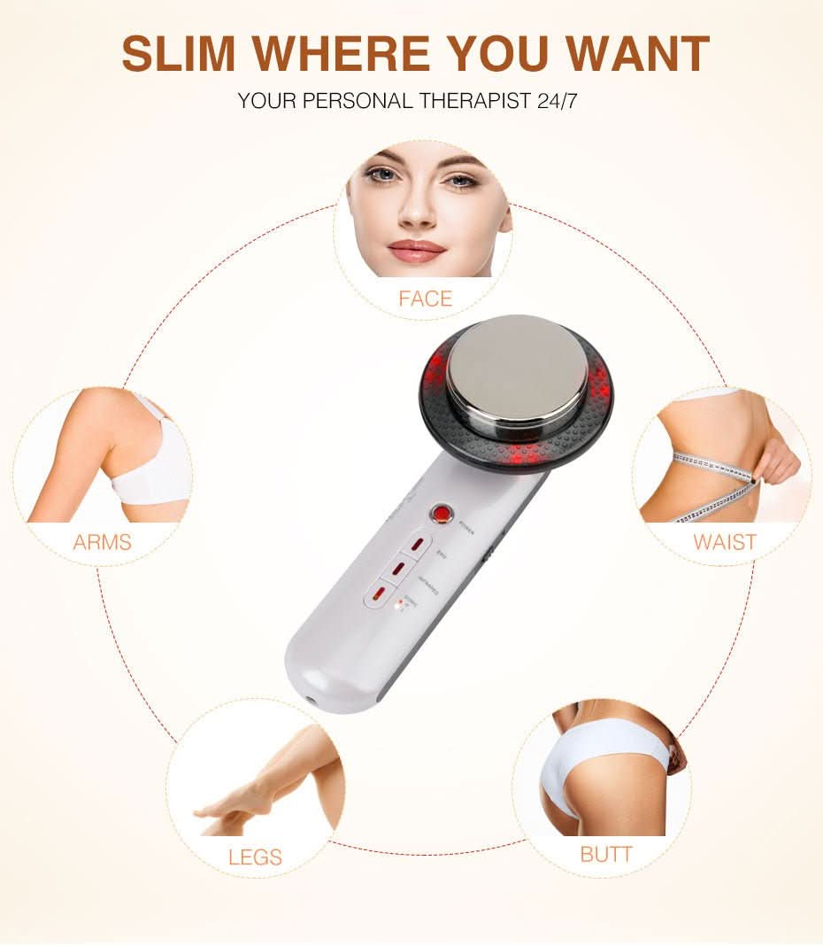 3-in-1 Cellulite and Fat Burner with EMS, Ultrasound & Infrared - Fioriscas
