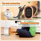 Mini electric heater with ceramic fan and energy-saving room heat - Fioriscas