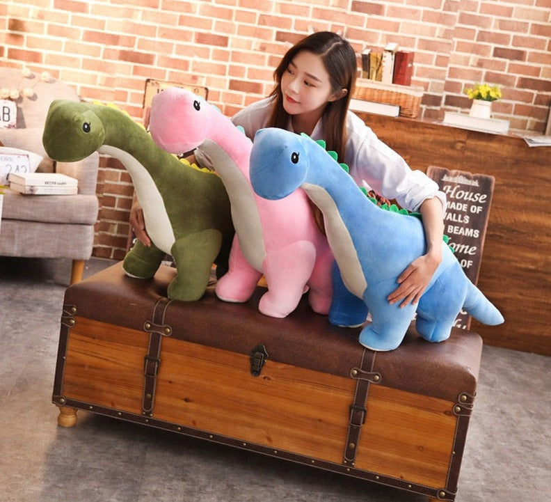 Plyšová hračka dinosaurus Diplodocus, měkký stojící plyšák