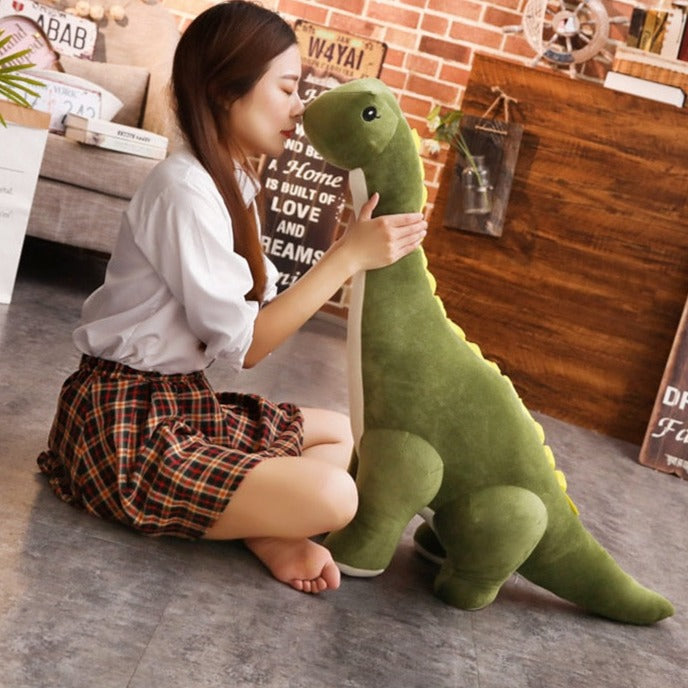 Plyšová hračka dinosaurus Diplodocus, měkký stojící plyšák