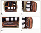 NovaVoyage DSLR Camera Backpack In Waterproof Waxed Canvas