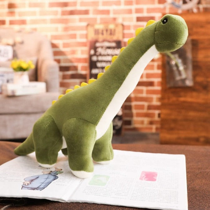 Plyšová hračka dinosaurus Diplodocus, měkký stojící plyšák