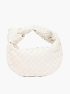 Woven Vegan Leather Shoulder Bag For Everyday Professional Style