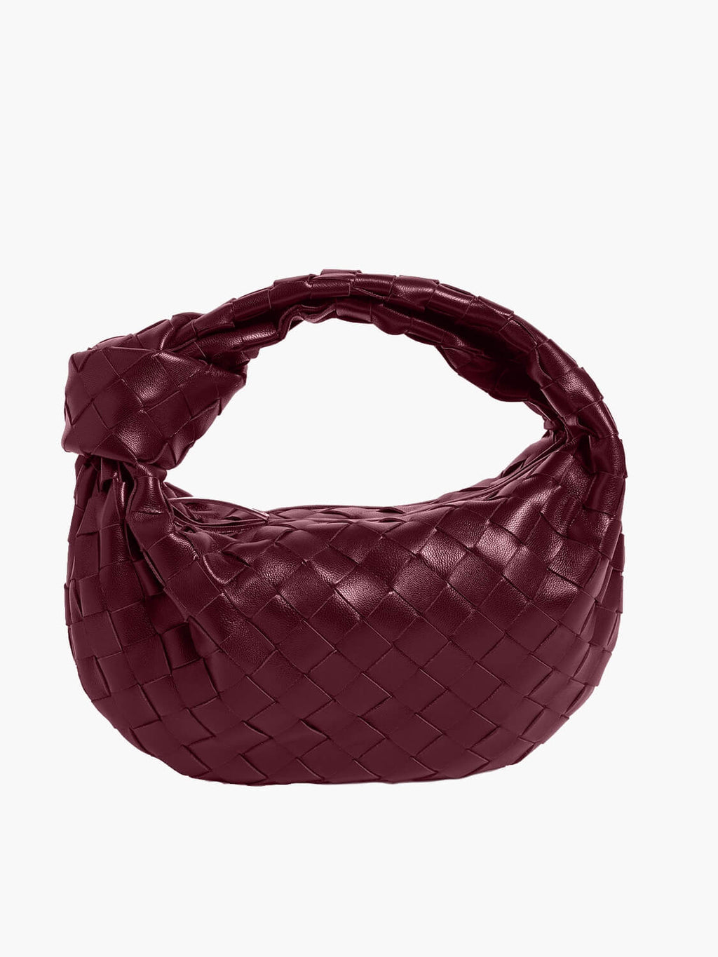 Woven Vegan Leather Shoulder Bag For Everyday Professional Style