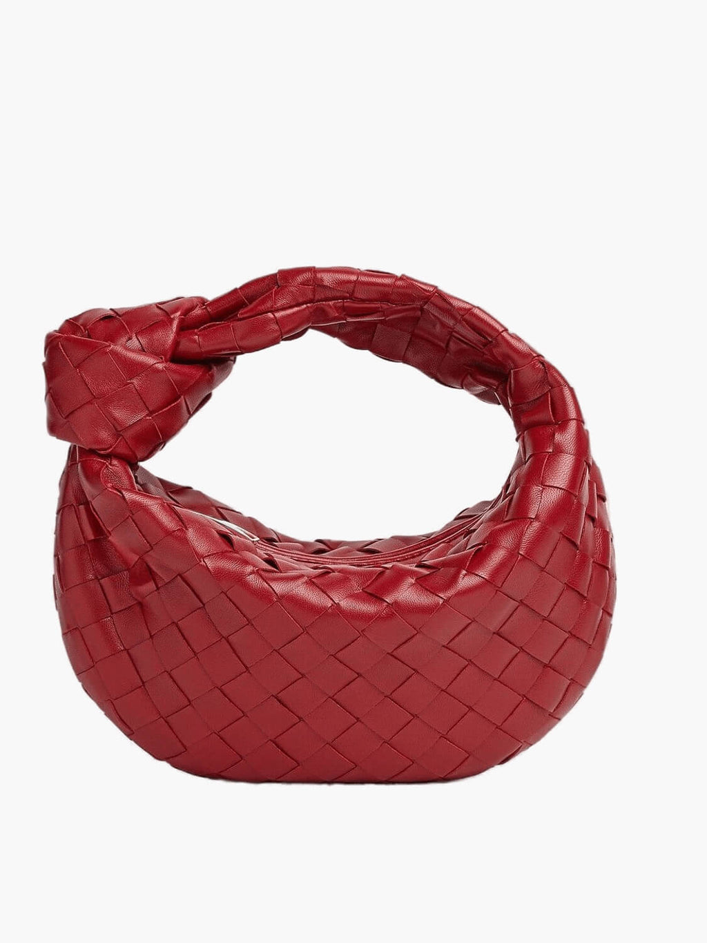 Woven Vegan Leather Shoulder Bag For Everyday Professional Style