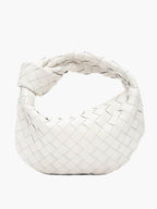 Woven Vegan Leather Shoulder Bag For Everyday Professional Style