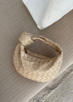 Woven Vegan Leather Shoulder Bag For Everyday Professional Style