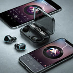 Ασύρματα ακουστικά Aurena με Bluetooth 5.1 και αδιάβροχη θήκη φόρτισης 3500mAh | Fioriscas