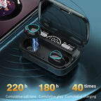 Ασύρματα ακουστικά Aurena με Bluetooth 5.1 και αδιάβροχη θήκη φόρτισης 3500mAh | Fioriscas