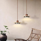 Lampada a sospensione LED in travertino Solaro | Fioriscas