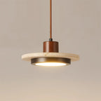Lampada a sospensione LED in travertino Solaro | Fioriscas