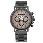 Orologio da uomo in legno TimberLuxe con incisione, resistente all’acqua fino a 3 ATM