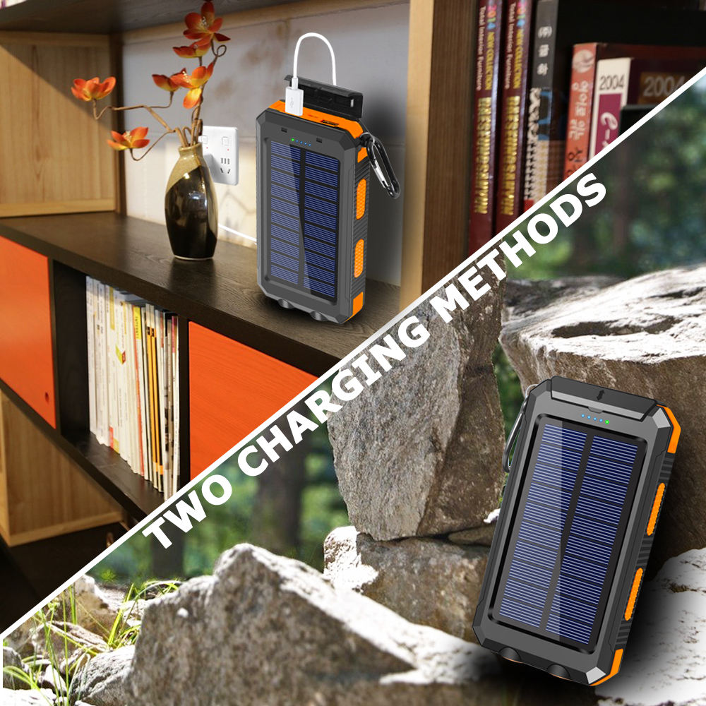 Solární powerbanka SolarPulse 20000mAh s LED svítilnou