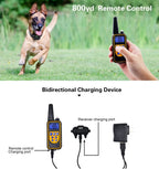 Kirrea waterdichte trainingshalsband voor honden met afstandsbediening, bereik van 800 m