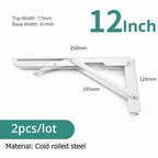 2-piece set collapsible shelf brackets, heavy-duty, made of stainless steel for tables, motorhomes and space-saving