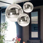 Suspension globe en verre LumaOrb, finitions argent, or et or rose