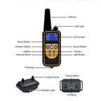 Kirrea waterdichte trainingshalsband voor honden met afstandsbediening, bereik van 800 m