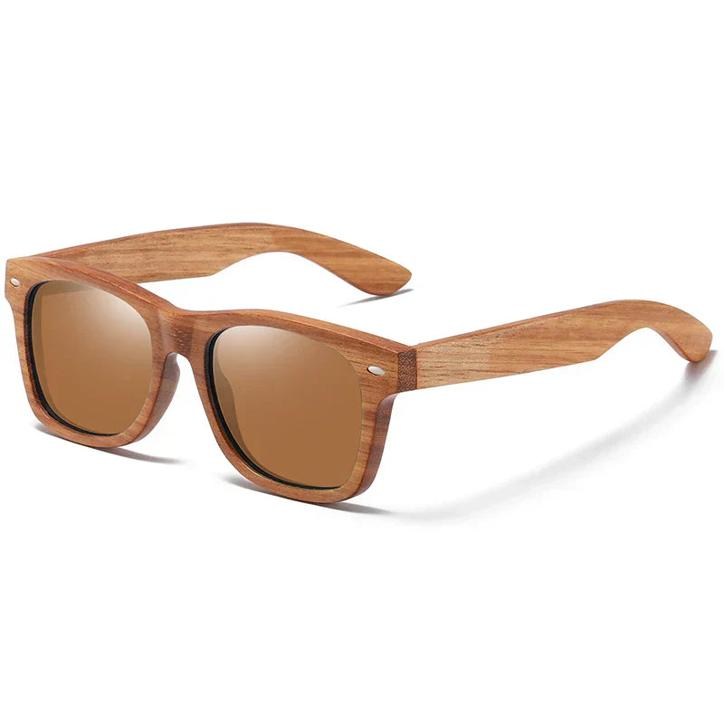 Bamboo Frame Sunglasses, Verdaro Polarized UV400 Protection