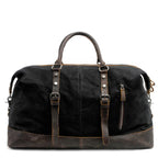 Harborwell Waxed Canvas Weekender Bag With Leather Trim, Four Colors