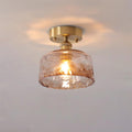 Loftlampe ravfarvet swirl glas | Fioriscas