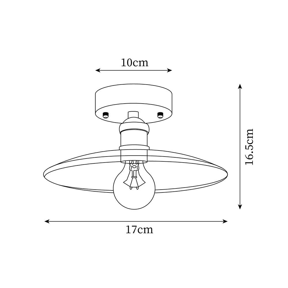 Loftlampe ravfarvet swirl glas | Fioriscas