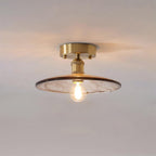 Loftlampe ravfarvet swirl glas | Fioriscas