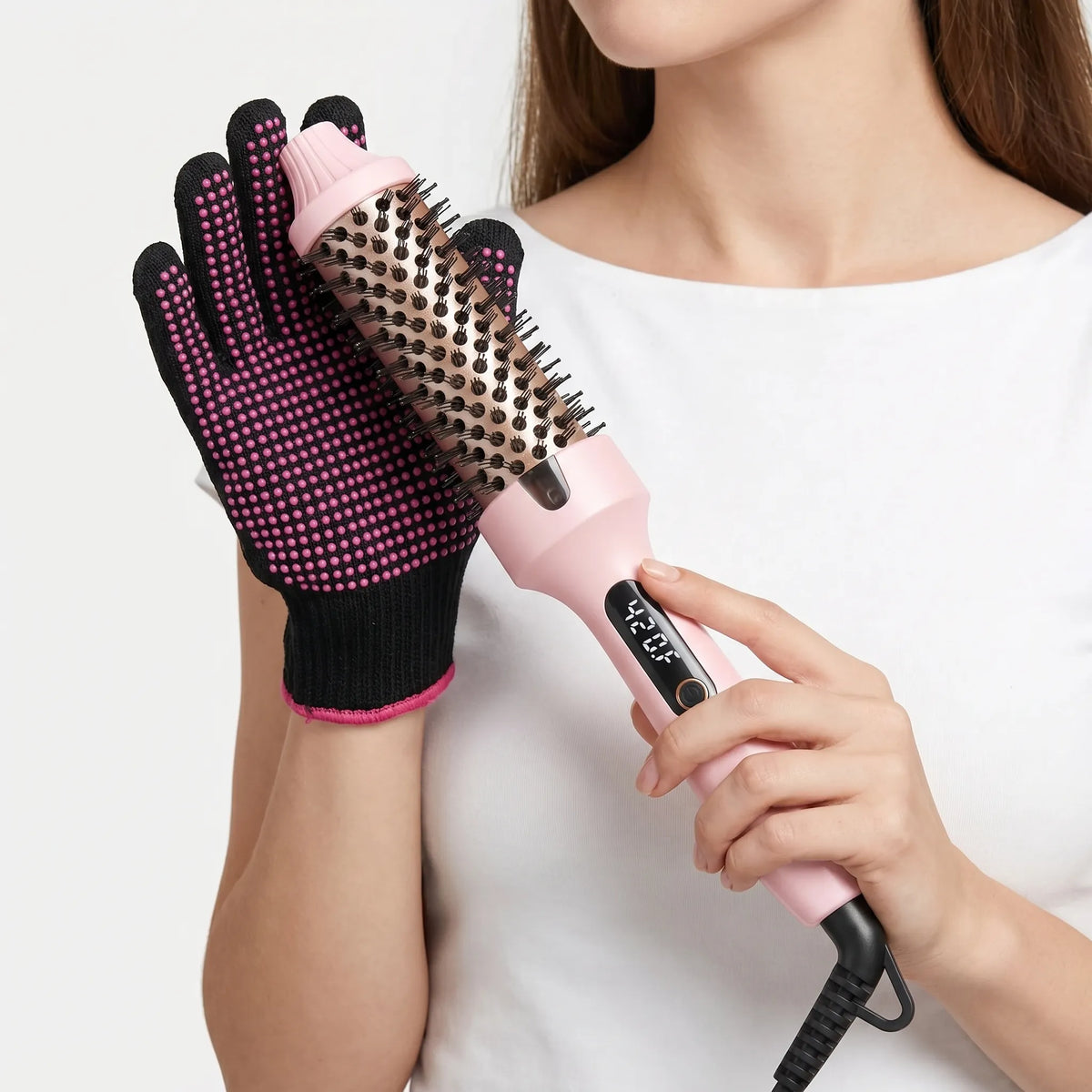 Brosse chauffante ronde pour le coiffage - Thermaxa