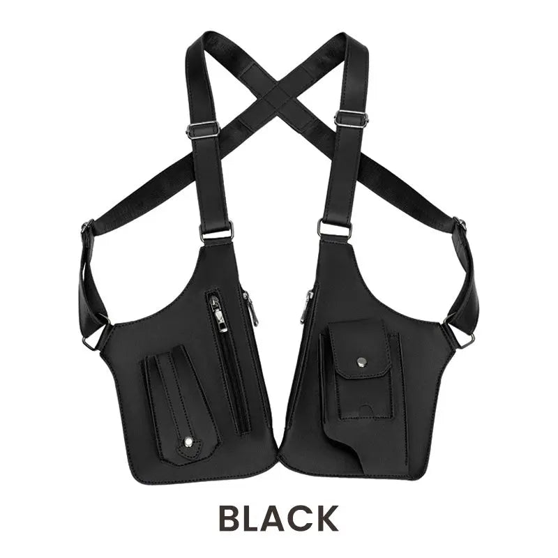 Men's Anti-Theft Shoulder Bag with Multiple Compartments