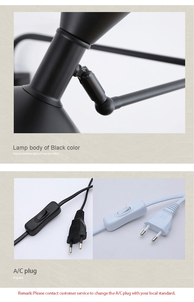 Lampada da parete NovaSwing, braccio orientabile, con spina e paralume satinato