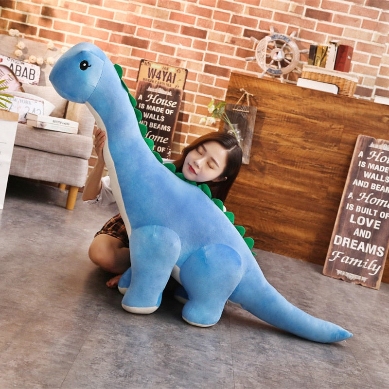 Plyšová hračka dinosaurus Diplodocus, měkký stojící plyšák