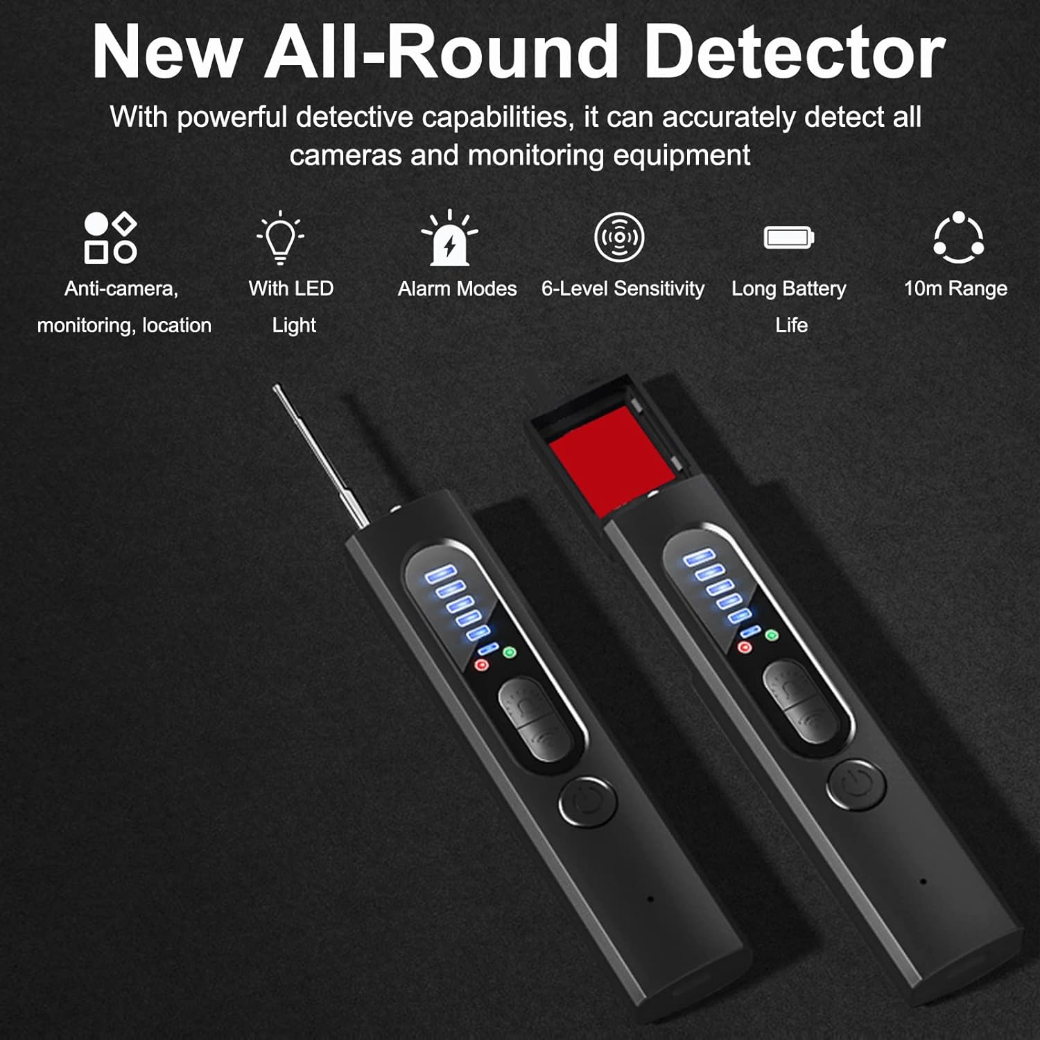 AegisScan bærbar detektor til skjulte kameraer og GPS-trackere med RF-scanner